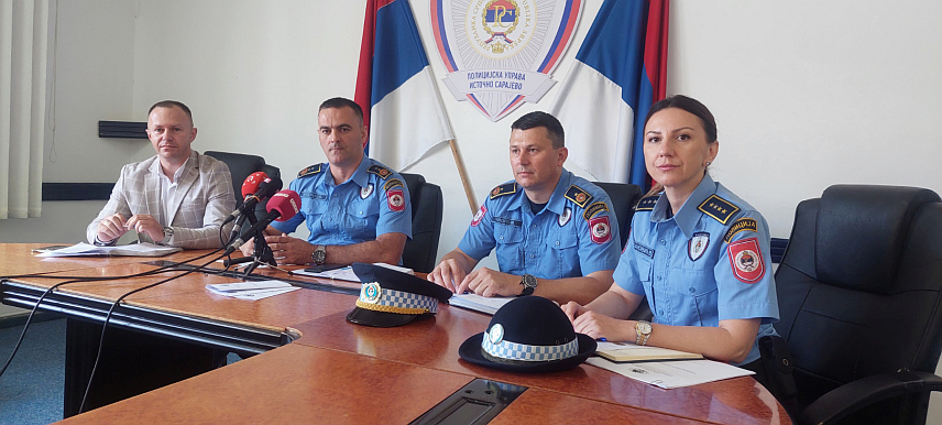 ПАЛЕ, 13. ЈУНА /СРНА/ - Полицијска управа Источно Сарајево - конференција за штампу.