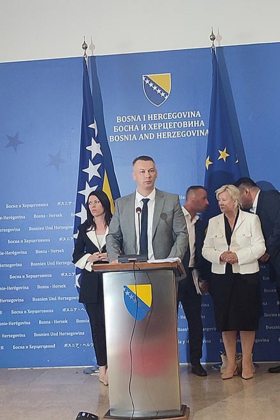 САРАЈЕВО, 20. ЈУНА /СРНА/ - Министар безбједности у Савјету министара Ненад Нешић.