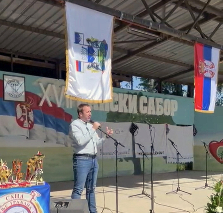 БАЊАЛУКА/СТАРА ПАЗОВА, 2. ЈУНА /СРНА/ - Предсједник СПС-а Горан Селак присуствовао је Санском сабору који је одржан у Старој Пазови у организацији Завичајног удружења грађана "Сана".