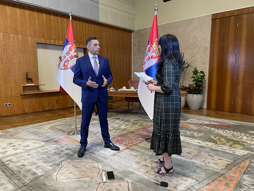 БЕОГРАД, 7. ЈУНА /СРНА/ - Потпредсједник Владе Србије Александар Вулин - интервјуу Срни.