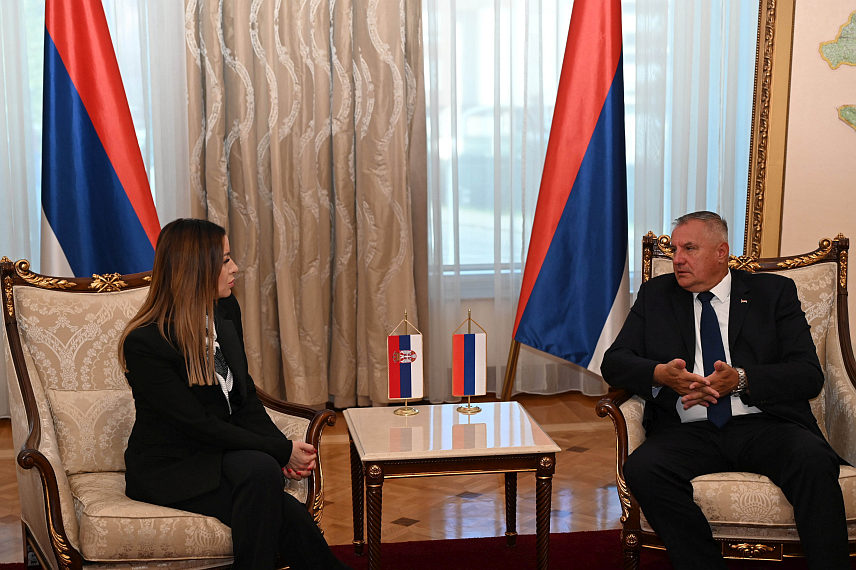 БАЊАЛУКА, 31. ЈУЛА /СРНА/ - У Влади Републике Српске у Бањалуци у току је састанак премијера Српске Радована Вишковића са министром привреде Србије Адријаном Месаровић.