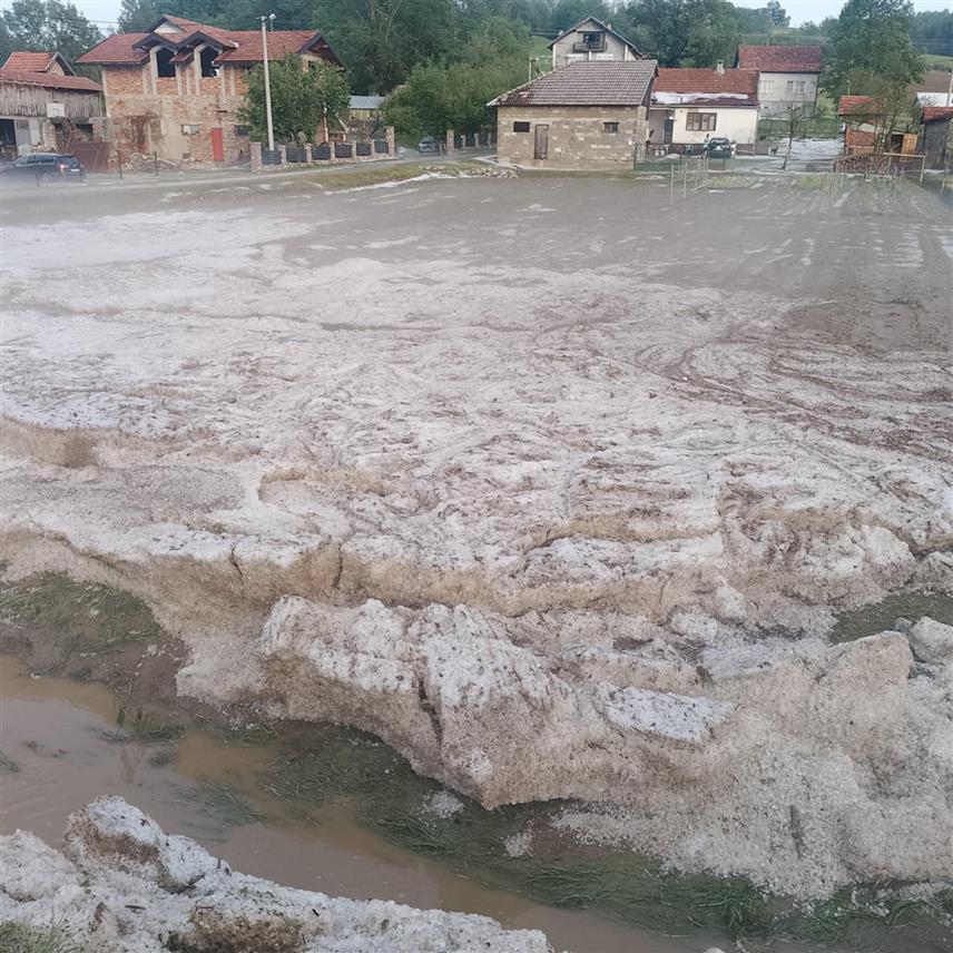 НОВИ ГРАД, 3. ЈУЛА /СРНА/ - Процијењена штета на пољопривредним усјевима усљед невремена које је захватило дијелове Новог Града 20. и 28. маја у износу 656.819 КМ.