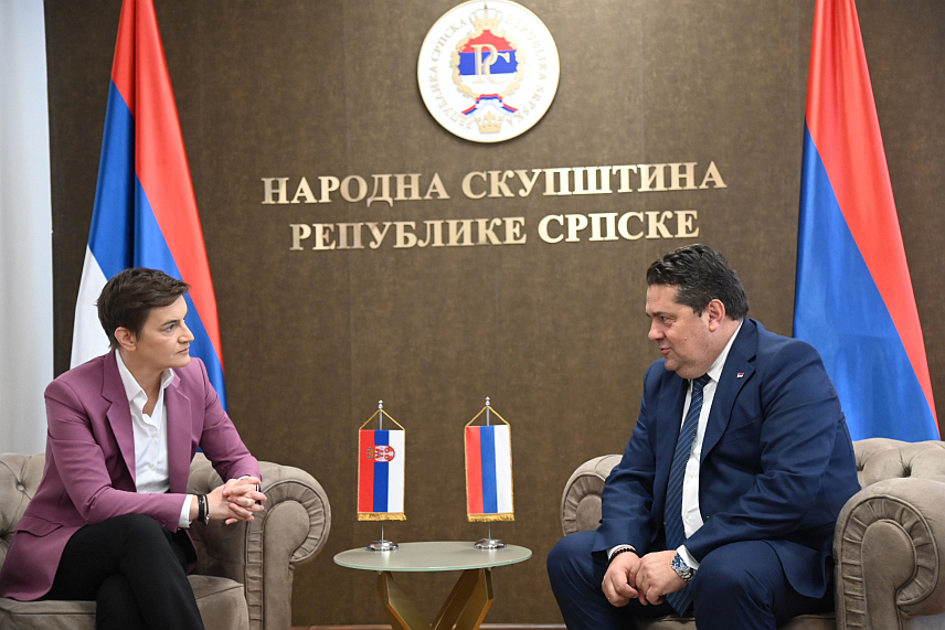 БАЊАЛУКА, 9. ЈУЛА /СРНА/ - Састанак у Народној скупштини Републике Српске предсједника ове институције Ненада Стевандића и предсједника Народне скупштине Србије Ане Брнабић.
