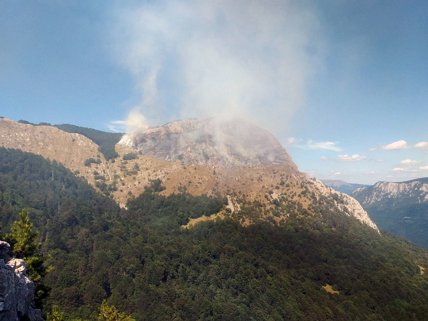 ФОЧА, 10. АВГУСТА /СРНА/ - Захваљујући правовременој реакцији Хеликоптерског сервиса Републике Српске спријечено је да се пожар који је захватио неприступачно подручје Националног парка "Сутјеска" прошири на високу шуму, рекао је Срни директор Националног парка Зоран Чанчар.