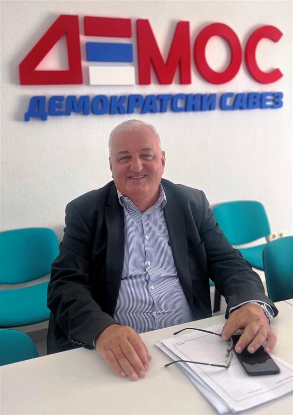 БАЊАЛУКА, 20. АВГУСТА /СРНА/ - Потпредсједник Градског одбора ДЕМОС Бањалука Ненад Шибаревић.