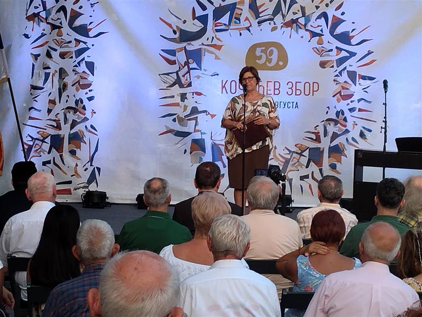 БАЊАЛУКА, 23. АВГУСТА /СРНА/ - Mинистар просвјете и културе Републике Српске Жељка Стојичић у обраћању на отварању 59. "Кочићевог збора" у Бањалуци, манифестације посвећене овом српском књижевнику и народном трибуну.