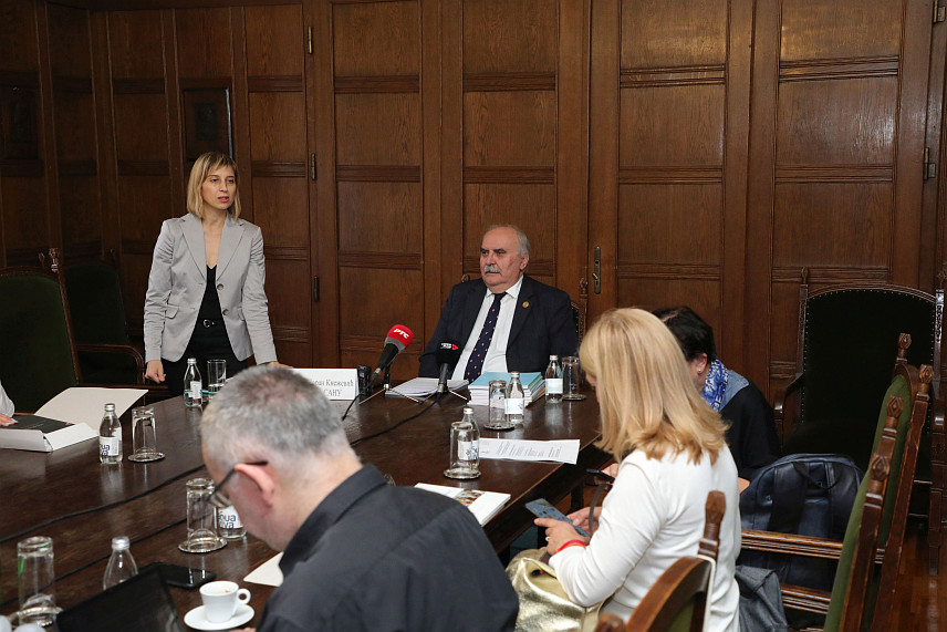 БЕОГРАД, 11. СЕПТЕМБРА /СРНА/ - Предсједник САНУ Зоран Кнежевић на данашњој конференцији за новинаре у САНУ.