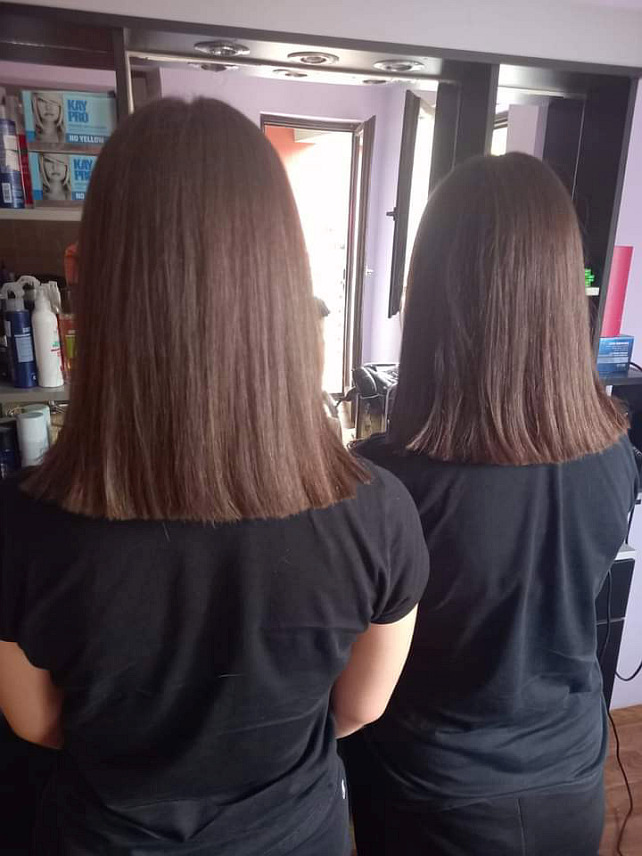 МИЛИЋИ, 13. СЕПTЕМБРА /СРНА/ - Ученице другог разреда Средњошколског центра /СШЦ/ "Милутин Миланковић" Милићи, шеснаестогодишње сестре близнакиње Ана и Марија Дукић, донирале су косу Удружењу родитеља "Искра", и позвале све оне који су у могућности да буду хумани и помогну дјеци којој је то потребно.