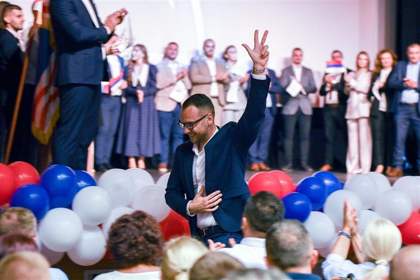 БИЈЕЉИНА, 15. СЕПТЕМБРА /СРНА/ - Носилац одборничке листе СНСД-а у Бијељини Бојан Савић.	