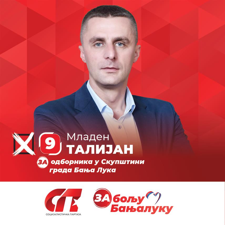 БАЊАЛУКА, 15. СЕПТЕМБРА /СРНА/ - Кандидат за одборника СП Бањалука и мјештанин Бочца Младен Талијан.