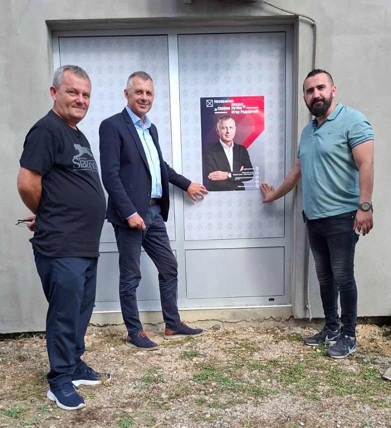 СТАНАРИ, 7. СЕПТЕМБРА /СРНА/ - Предсједник Независног покрета "Својим путем" Игор Радојичић.