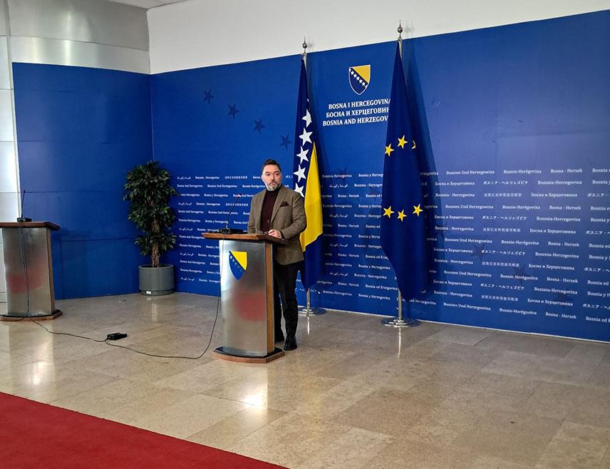 САРАЈЕВО, 20. ЈАНУАРА /СРНА/ - Замјеник предсједавајуће Савјета министара Сташа Кошарац.