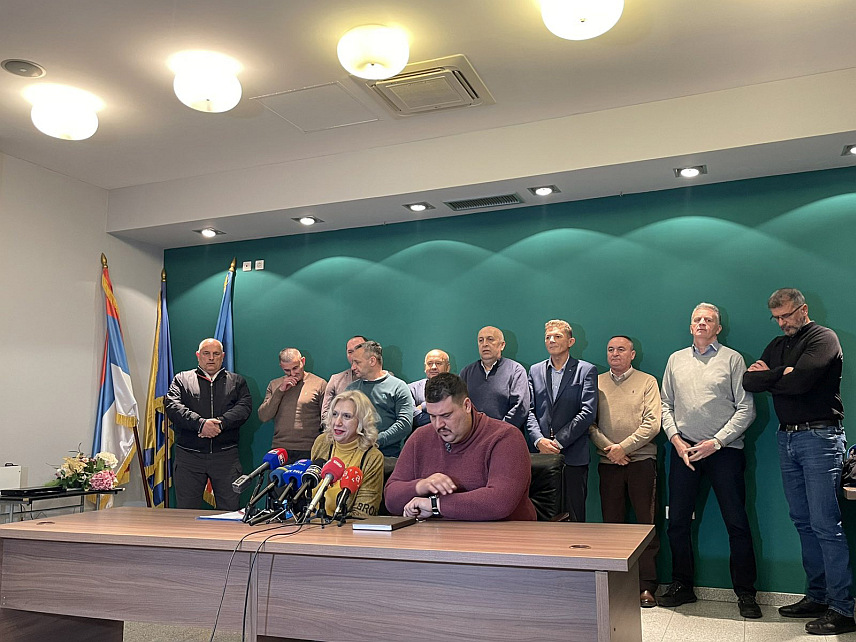 БИЈЕЉИНА, 22. ЈАНУАРА /СРНА/ - Предсједник Одбора синдиката "Електропривреде Републике Српске" Кораљка Ковачевић Марков на конференцији за новинаре.