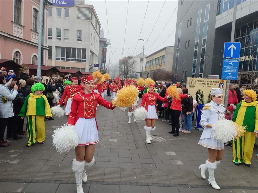 БИЈЕЉИНА, 25. ЈАНУАРА /СРНА/ - Промоција "Празника мимозе" у Херцег Новом унијела је данас радост и дах прољећа у Бијељину уз карневалску атмосферу, музику и дефиле мажореткиња градским улицама и трговима.