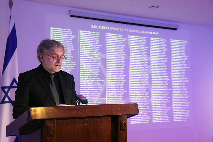 БАЊАЛУКА, 26. ЈАНУАРА /СРНА/ - Меморијална академија поводом Међународног дана сјећања на жртве Холокауста. / ФОТО: Борислав Здриња/
