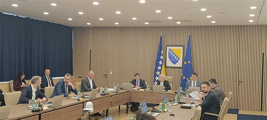 САРАЈЕВО, 30. ЈАНУАРА /СРНА/ - Сједница Савјета министара у Сарајеву.