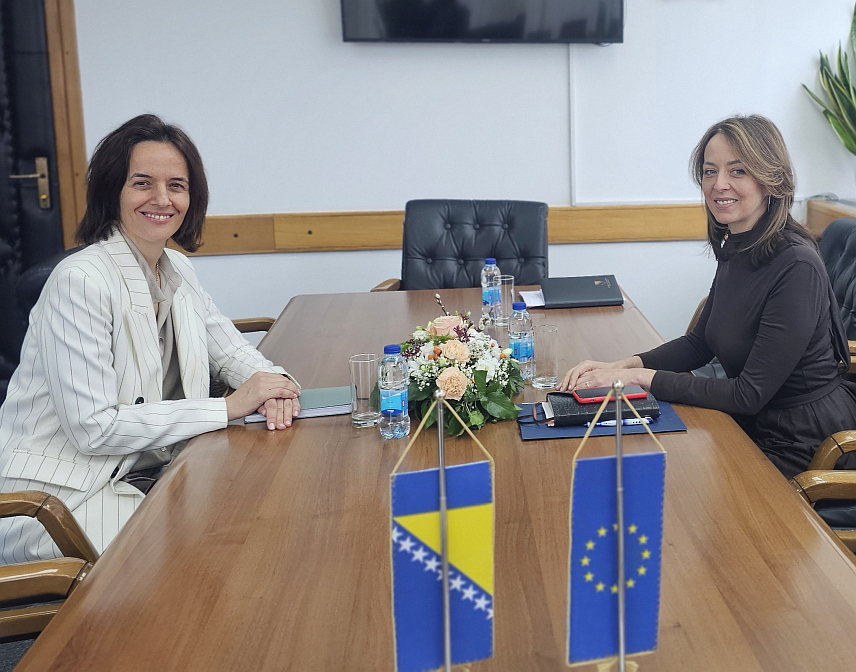 САРАЈЕВО, 30. ЈАНУАРА /СРНА/ - Министар цивилних послова у Савјету министара Дубравка Бошњак разговарала је са шпанским амбасадором у БиХ Мариом Молина Алварез Толедо.