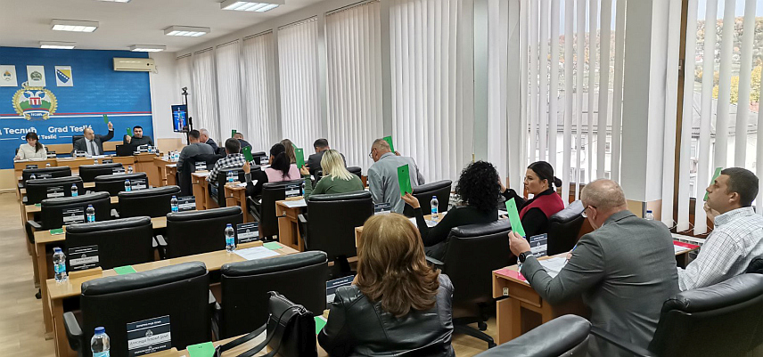 ТЕСЛИЋ, 24. ОКТОБРА /СРНА/ - Сједница Скупштине града Теслића.