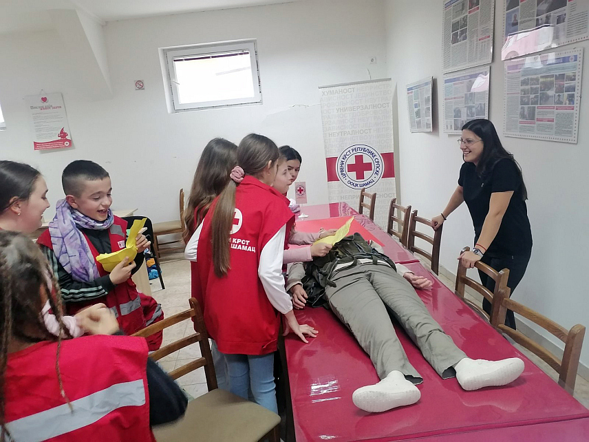 ШАМАЦ, 11. НОВЕМБРА /СРНА/ - У Шамцу је данас одржана радионица са ученицима основних и средњих школа поводом 11. новембра - Дана примирја у Првом свјетском рату.