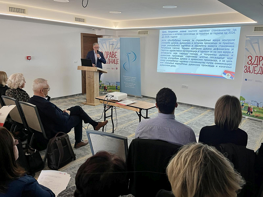 БАЊАЛУКА, 11. НОВЕМБРА /СРНА/ - Министарство здравља и социјалне заштите Републике Српске, у сарадњи са Институтом за популацију и развој, организовало је радионицу посвећену превенцији употребе дувана, дуванских и осталих производа за пушење.