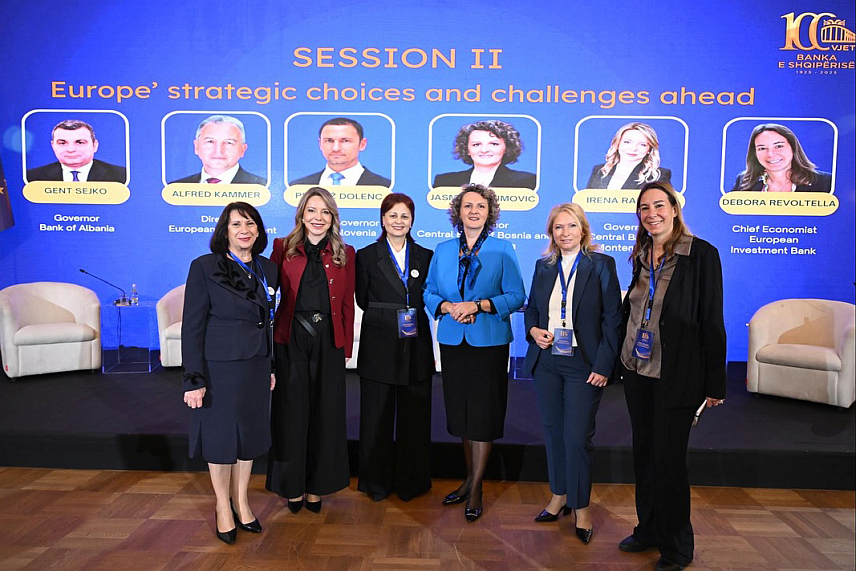 САРАЈЕВО/ТИРАНА, 11. НОВЕМБРА /СРНА/ - Гувернер Централне банке БиХ Јасмина Селимовић је учествовала на конференцији у Тирани поводом 100 година од оснивања Банке Албаније.