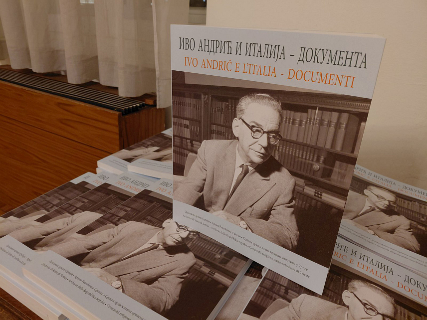 БАЊАЛУКА, 14. НОВЕМБРА /СРНА/ - У Бањалуци је вечерас отворена изложба "Иво Андрић и Италија - документи", поводом обиљежавања 50 година од смрти српског нобеловца, коју је приредио Државни архив Србије у сарадњи са Архивом Републике Српске.