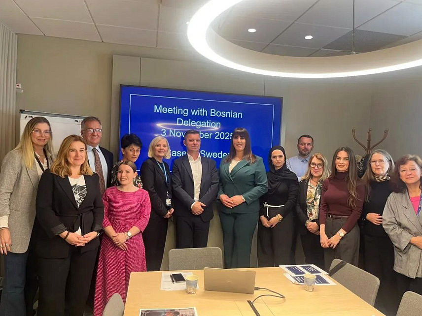 БАЊАЛУКА, 4. НОВЕМБРА /СРНА/ - Директор Центра за једнакост и равноправност полова Владе Републике Српске Маја Векић током студијске посјете Шведској.