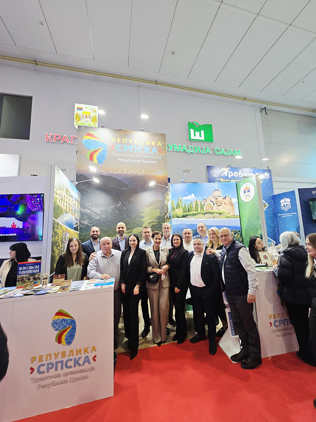 КРАГУЈЕВАЦ, 6. НОВЕМБРА /СРНА/ - Туристичка организација Републике Српске /ТОРС/ учествује на данас отвореном 16. Међународном сајму туризма и сеоског туризма у Крагујевцу.
