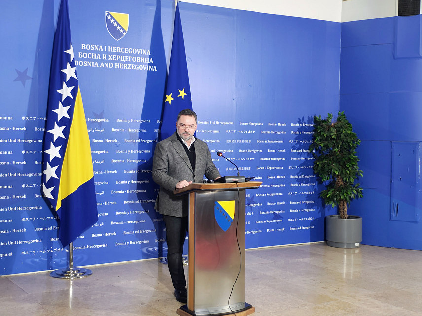 САРАЈЕВО, 16. ДЕЦЕМБРА /СРНА/ - Министар спољне трговине и економских односа у Савјету министара Сташа Кошарац.