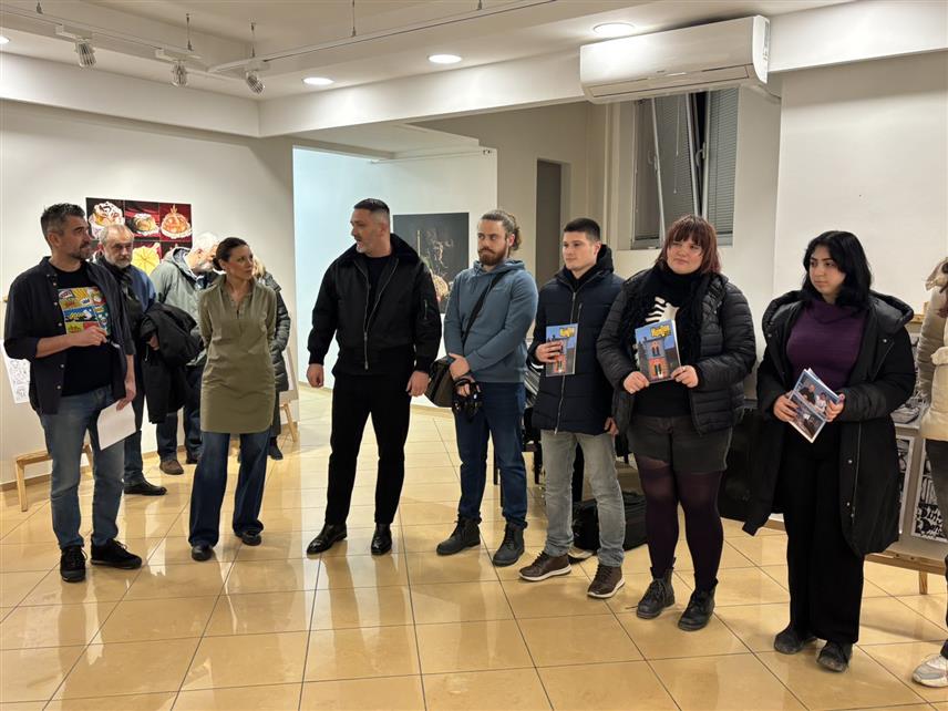 ПРИЈЕДОР, 17. ДЕЦЕМБРА /СРНА/ - У приједорској Галерији "Сретен Стојановић" вечерас је организована промоција стрип магазина и изложба стрип табли полазника Школе стрипа.