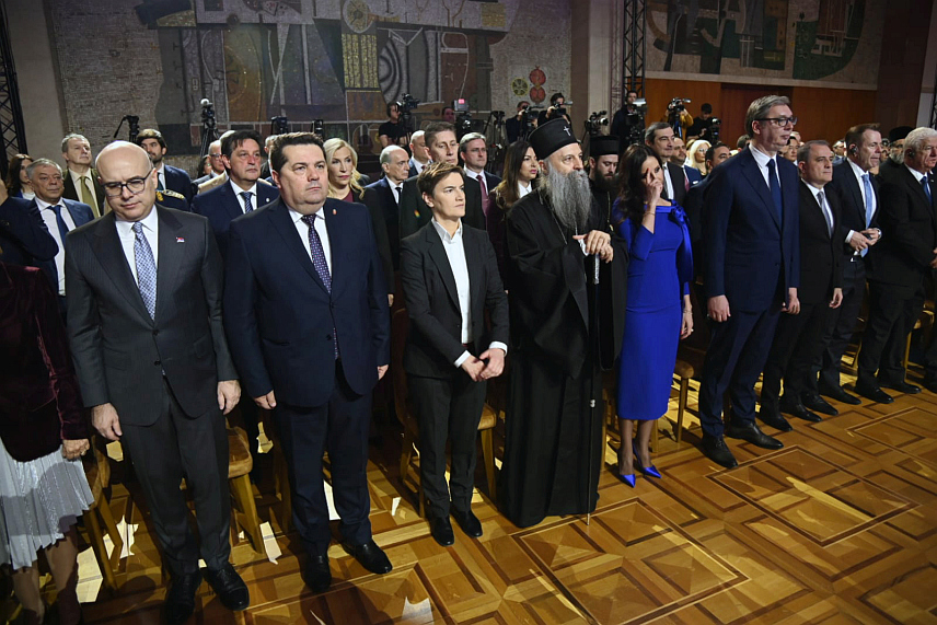 БЕОГРАД, 16. ФЕБРУАРА /СРНА/ - Предсједник Народне скупштине Републике Српске Ненад Стевандић изјавио је да је са радошћу данас у Београду присуствовао додјели одликовања заслужним грађанима и колективима поводом Дана државности - Сретења.
