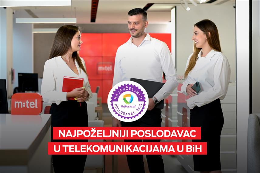 БАЊАЛУКА, 21. ФЕБРУАРА /СРНА/ - Компанија "М:тел" проглашена је најпожељнијим послодавцем у сектору телекомуникација у БиХ за прошлу годину.