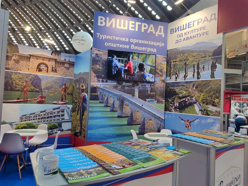 ВИШЕГРАД, 24. ФЕБРУАРА /СРНА/ - Туристичка организација општине Вишеград забиљежила је још један успјешан и запажен наступ на овогодишњем 46. Међународном сајму туризма, који је под слоганом "Једна карта, безброј светова" одржан у Београду од 20. до 23. фебруара.
