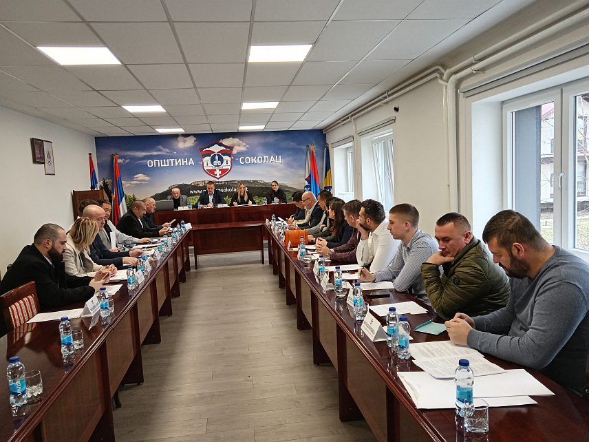 СОКОЛАЦ , 10 . МАРTА / СРНА / - Сједница Скупштине општине Соколац.