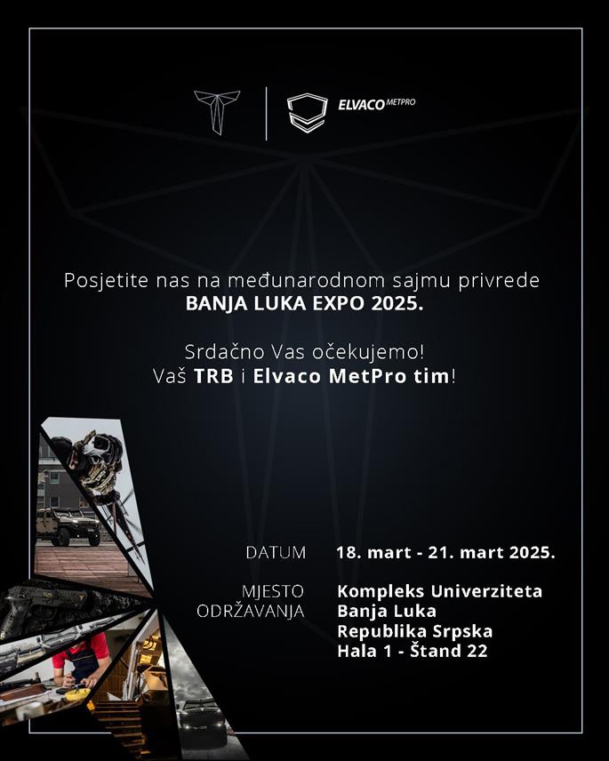 БИЈЕЉИНА, 14. МАРТА /СРНА/ - Компаније Технички ремонт Братунац /ТРБ/ и "Елвако Мет про" представиће своје производе и услуге на Међународном сајму привреде "Бањалука Експо" наредне седмице и најавити нове развојне пројекте.