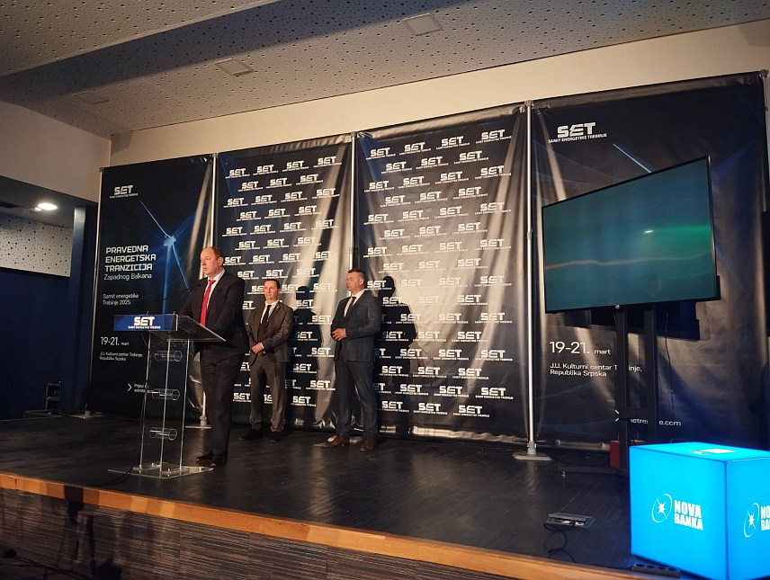 TРЕБИЊЕ, 21. МАРTА /СРНА/ - Генерални директор "Електропривреде Републике Српске" Лука Петровић на завршетку Самита енергетике у Требињу.