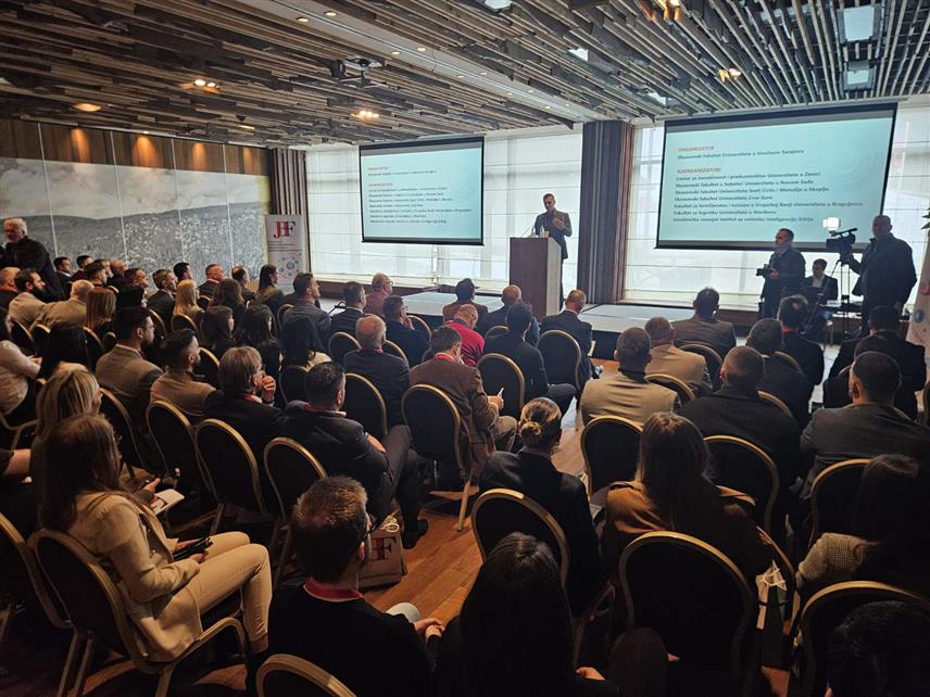 ИСТОЧНО САРАЈЕВО, 28. МАРТА /СРНА/ - Научна конференција "Јахорински пословни форум", чија је тема "Индустрија 4.0 – изазови у менаџменту, дигитални трендови и употреба вјештачке интелигенције", данас је званично отворена на Јахорини, а окупља више од 130 еминентних научних радника који ће представити око 70 радова.