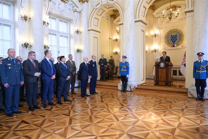 БЕОГРАД, 5. МАРТА /СРНА/ - Свечани пријем поводом Дана ВОА у Старом Генералштабу .
