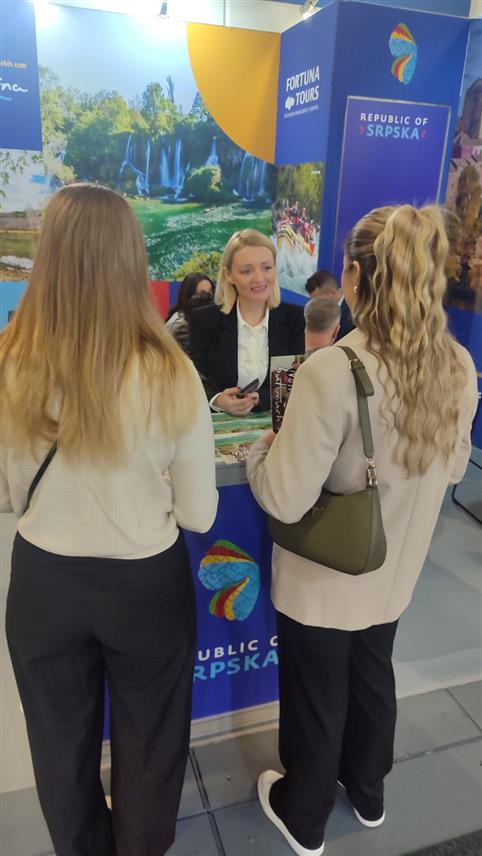 БАЊАЛУКА/БЕРЛИН, 7. МАРТА /СРНА/ - Штанд Туристичке организације Републике Српске на Сајму туризма у Берлину.
