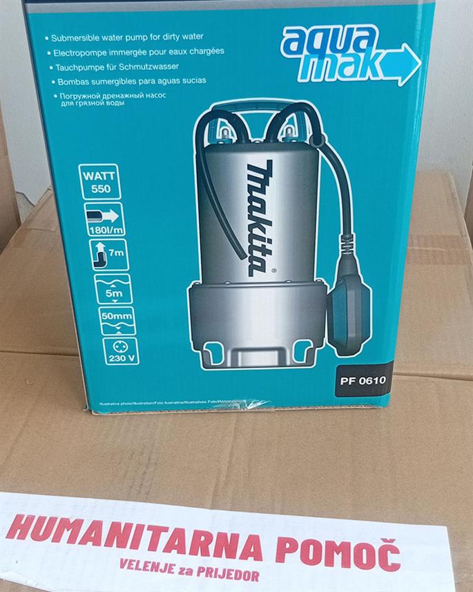 ПРИЈЕДОР, 10. АПРИЛА /СРНА/ - Словеначки град Велење донирао је Приједору опрему за помоћ у санацији штете од поплава, вриједности 15.000 евра.