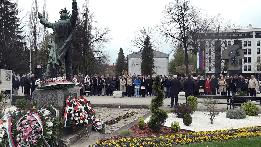 ПРИЈЕДОР, 1. АПРИЛА /СРНА/ - У Приједору је данас у организацији градског СУБНОР-а обиљежено 129 година од рођења и 83 године од смрти народног хероја Младена Стојановића.	
