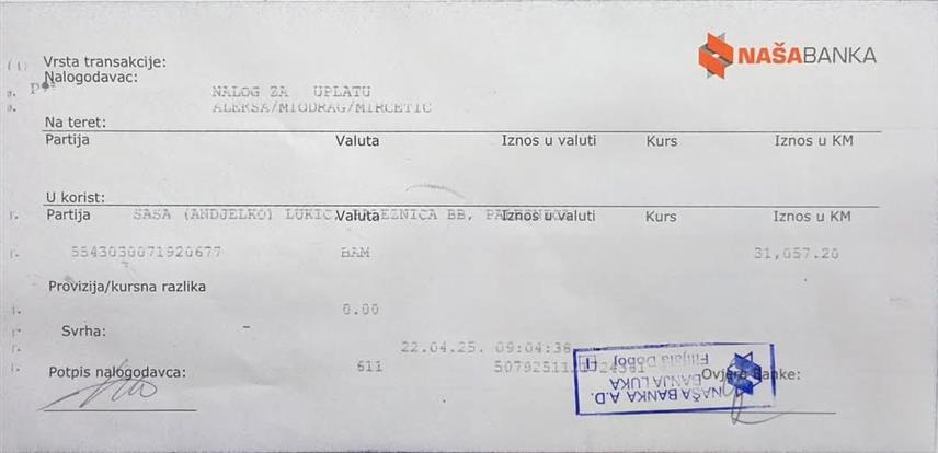 ДОБОЈ, 22. АПРИЛА /СРНА/ - Организација Младих социјалдемократа /МСД/ из Добоја уплатила је данас 31.057 КМ за лијечење осмогодишњег дјечака Горана Лукића из Палежнице Горње, којем је дијагностификован аутизам са мјешовитим развојним поремећајем.	

