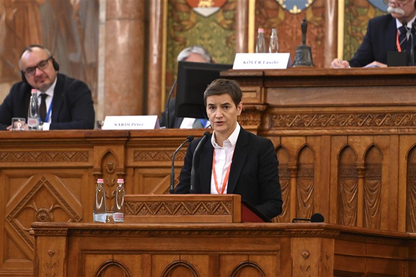 БЕОГРАД, 12. МАЈА /СРНА/ - Србија тежи да уђе у ЕУ не као земља која очајнички тражи подршку, већ као поуздан партнер спреман да допринесе заједничкој будућности, рекла је предсједник Скупштине Србије Ана Брнабић у Будимпешти на скупу предсједника парламената ЕУ.