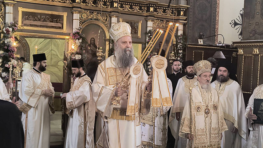 БЕОГРАД, 29. МАЈА /СРНА/ - Светом архијерејском литургијом у Вазнесењској цркви Српска православна црква /СПЦ/ и Град Београд почели су обиљежавање градске славе Спасовдана.