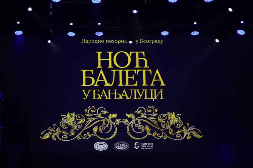 БАЊАЛУКА, 1. ЈУН /СРНА/ - У Бањалуци је вечерас спектаклом "Ноћ балета" у извођењу Балета Народног позоришта у Београду почео 27. Театар фест "Петар Кочић" који ће, под покровитељством предсједника Републике Српске Милорада Додика, трајати до 13. јуна. 
/Фото - Борислав Здриња/