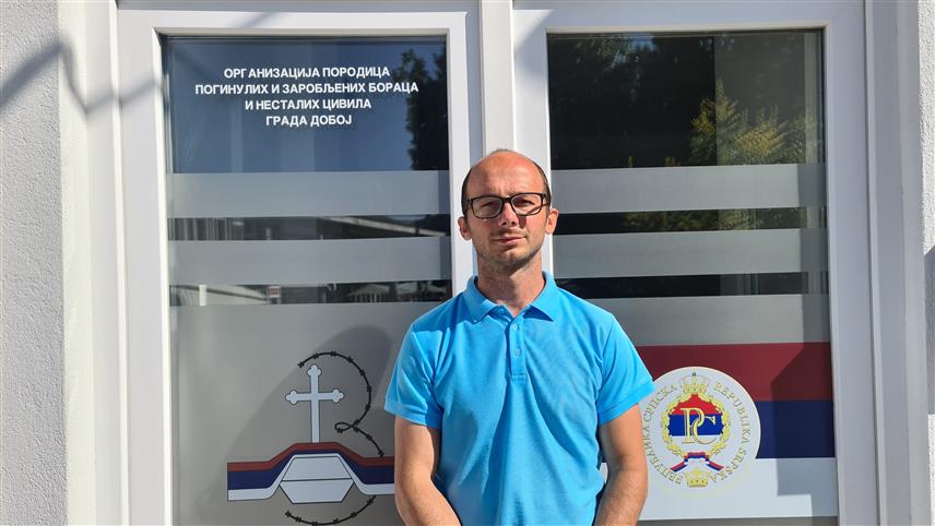 ДОБОЈ, 21. ЈУНА /СРНА/ - Предсједник Градске oрганизације породица заробљених, погинулих бораца и несталих цивила Игор Филиповић.