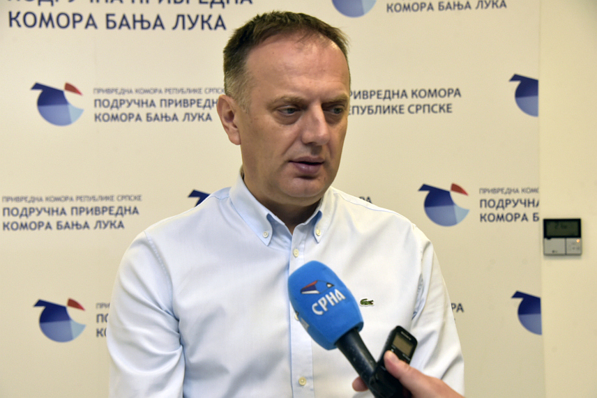 БАЊАЛУКА, 8. ЈУЛА /СРНА/ - Предсједник Привредне коморе Српске Горан Рачић.