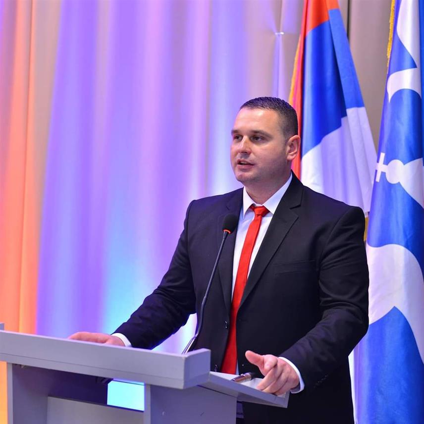 БИЈЕЉИНА, 3. АВГУСТА /СРНА/ - Предсједник Покрета за Бијељину Миленко Митровић.