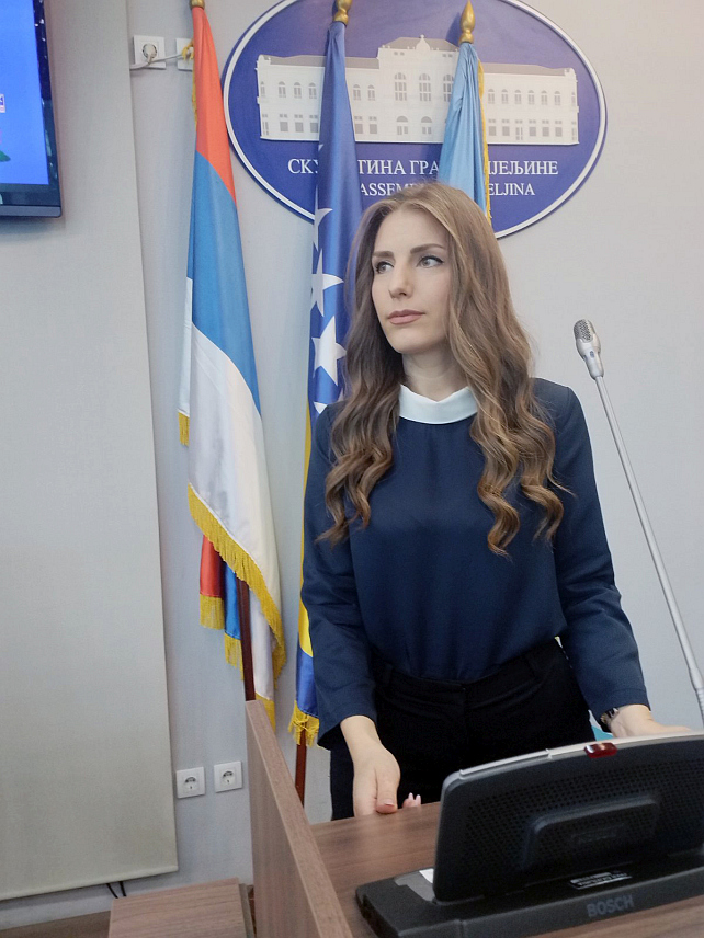 БИЈЕЉИНА, 29. СЕПТЕМБРА /СРНА/ - Предсједник Скупштине града Бијељина Жељана Арсеновић .