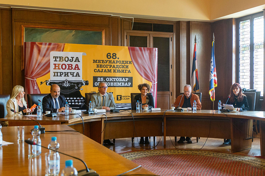 БЕОГРАД, 30. СЕПТЕМБРА /СРНА/ - Конференција за новинаре поводом међународног Сајма књига који ће биће одржан од 25. октобра до 2. новембра у Београду под слоганом "Твоја нова прича".